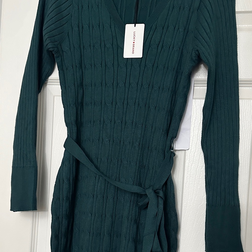 Lucky Brand Deep Green Knit Dress - Picture 7 of 15